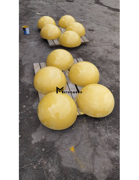 Напівсфера бетонна Жовта 500х250 мм Напівсфера бетонна Жовта 500х250 мм